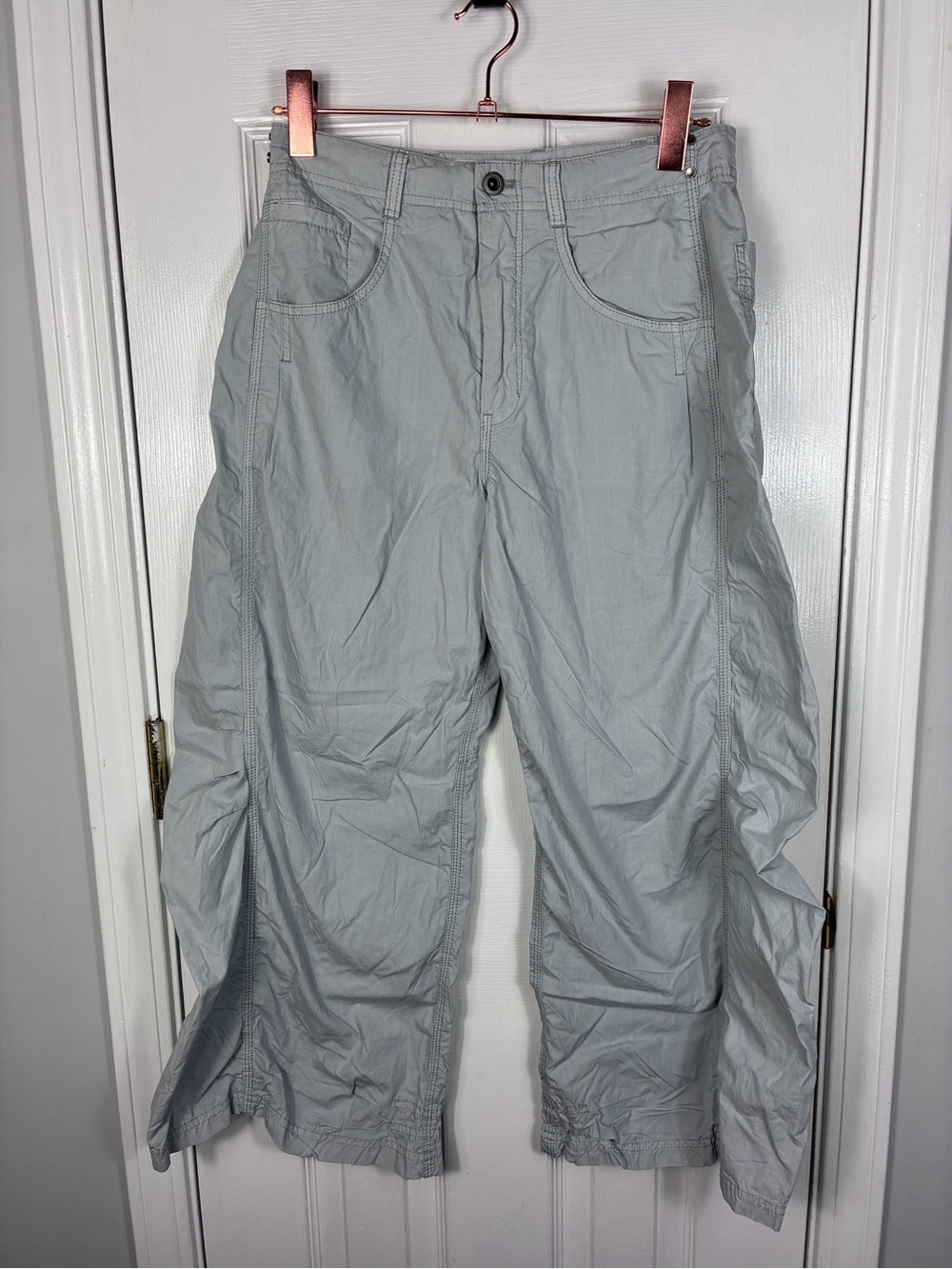 Pilcro Anthropologie Parachute Curve Barrel Pants Women 27 - Picture 3 of 6